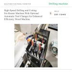 High-Speed Drilling and Cutting Six-Router Machine With Optional Automatic Tool Changer for Enhanced Efficiency Wood Machine - Image 2