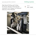 High-Speed Drilling and Cutting Six-Router Machine With Optional Automatic Tool Changer for Enhanced Efficiency Wood Machine - Image 3