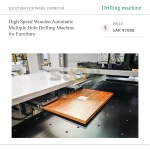 High Speed Wooden Automatic Multiple Hole Drilling Machine for Furniture - Image 5