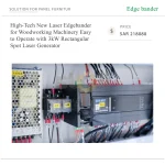 ⁦ماكينة تلبيس حواف ليزرية متطورة للأعمال الخشبية، سهلة التشغيل، مزودة بمولد ليزر بقدرة 3 كيلوواط وبقعة ليزر مستطيلة⁩ - الصورة ⁦5⁩