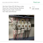 ⁦منشار ألواح CNC موديل EPD 380 بدافعين مزدوجين، عالي السرعة ومزود بنظام أمان، منشار طاولة للأعمال الخشبية وتصنيع الأثاث، بسعر مميز لعام 2022، من الأكثر مبيعًا⁩ - الصورة ⁦3⁩