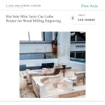 ⁦راوتر CNC صغير بخمسة محاور لتفريز ونقش الأخشاب – الأكثر مبيعًا⁩ - الصورة ⁦2⁩