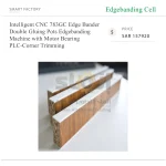 ⁦ماكينة تلصيق حواف CNC ذكية صينية موديل 783GC، مزودة بحوضَي غراء، ومحرك ومحمل ووحدة PLC ونظام تشذيب الزوايا⁩ - الصورة ⁦5⁩