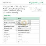 ⁦ماكينة تلصيق حواف CNC ذكية صينية موديل 783GC، مزودة بحوضَي غراء، ومحرك ومحمل ووحدة PLC ونظام تشذيب الزوايا⁩ - الصورة ⁦3⁩