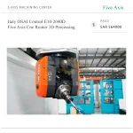 Italy OSAI Control E10-2040D Five Axis Cnc Router 3D Processing