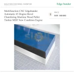 ⁦ماكينة تلبيس حواف CNC أوتوماتيكية متعددة الوظائف، لشطف الحواف المائلة بزاوية 45 درجة، للطبالي الخشبية والأخشاب وألواح MDF، مزودة بمحرك⁩ - الصورة ⁦5⁩