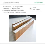 ⁦ماكينة تلبيس حواف CNC أوتوماتيكية متعددة الوظائف، لشطف الحواف المائلة بزاوية 45 درجة، للطبالي الخشبية والأخشاب وألواح MDF، مزودة بمحرك⁩ - الصورة ⁦3⁩
