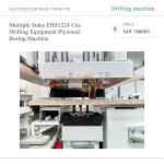 Multiple Sides EHS1224 Cnc Drilling Equipment Plywood Boring Machine - Image 2