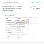 Multiple Sides EHS1224 Cnc Drilling Equipment Plywood Boring Machine - Image 7