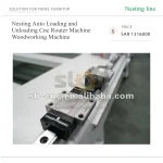 ⁦ماكينة راوتر CNC بنظام Nesting للأعمال الخشبية، مزودة بنظام تحميل وتفريغ أوتوماتيكي⁩ - الصورة ⁦5⁩