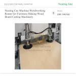 ⁦ماكينة راوتر CNC بنظام Nesting للأعمال الخشبية، لتصنيع الأثاث وتقطيع ألواح الخشب⁩ - الصورة ⁦6⁩