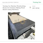 ⁦ماكينة راوتر CNC بنظام Nesting للأعمال الخشبية، لتصنيع الأثاث وتقطيع ألواح الخشب⁩ - الصورة ⁦5⁩