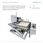 ⁦ماكينة راوتر CNC بنظام Nesting للأعمال الخشبية، لتصنيع الأثاث وتقطيع ألواح الخشب⁩ - الصورة ⁦4⁩