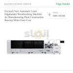 ماكينة تلبيس حواف ليزرية أوتوماتيكية للأعمال الخشبية، مزودة بمحرك وعلبة تروس ومحامل، للمصانع وقطاعات الإنشاءات