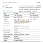 New Condition Automatic CNC PTP Machine Accurate Wood Door Panel Drilling Routing Tool Motor Pump Bearing Woodfactory Cutting - Image 7