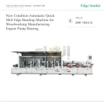 New Condition Automatic Quick Melt Edge Banding Machine for Woodworking Manufacturing Engine Pump Bearing