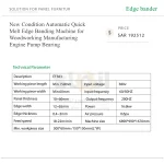 New Condition Automatic Quick Melt Edge Banding Machine for Woodworking Manufacturing Engine Pump Bearing - Image 7