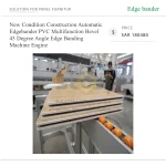 ⁦ماكينة تلبيس حواف أوتوماتيكية متعددة الوظائف لحواف PVC، لتشطيب الحواف المائلة بزاوية 45 درجة، لأعمال البناء، مزودة بمحرك⁩ - الصورة ⁦6⁩