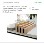 ⁦ماكينة تلبيس حواف أوتوماتيكية متعددة الوظائف لحواف PVC، لتشطيب الحواف المائلة بزاوية 45 درجة، لأعمال البناء، مزودة بمحرك⁩ - الصورة ⁦4⁩