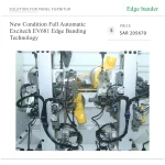 ⁦ماكينة تلبيس حواف أوتوماتيكية بالكامل موديل EV681 بتقنية تلبيس حواف متقدمة⁩ - الصورة ⁦5⁩