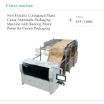 New Electric Corrugated Paper Cutter Automatic Packaging Machine with Bearing Motor Pump for Carton Packaging