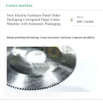 New Electric Furniture Panel Order Packaging Corrugated Paper Cutter Machine with Automatic Packaging Functionality - Image 2