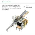 New Electric Furniture Panel Order Packaging Corrugated Paper Cutter Machine with Automatic Packaging Functionality - Image 5