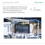 ⁦ماكينة تلبيس حواف ليزرية للأعمال الخشبية، مزودة بمحرك وعلبة تروس ومضخة، للمصانع⁩ - الصورة ⁦2⁩