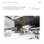 New Product PTP Door CNC Router with Motor Gearbox Pump-Single Spindle Drilling & Carving Working Center - Image 3