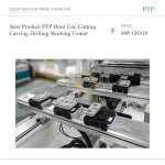 New Product PTP Door CNC Router with Motor Gearbox Pump-Single Spindle Drilling & Carving Working Center - Image 4