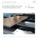 New Product PTP Door CNC Router with Motor Gearbox Pump-Single Spindle Drilling & Carving Working Center - Image 5