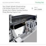 New Single Spindle Woodworking CNC Router Syntec PLC Control System Servo Motor Nesting Gearbox Pump Bearing Engine Core - Image 6