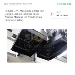 Popular CNC Machining Center Fast Cutting Drilling Labeling Speed Nesting Machine for Woodworling Furniture Factory - Image 2