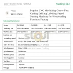 Popular CNC Machining Center Fast Cutting Drilling Labeling Speed Nesting Machine for Woodworling Furniture Factory - Image 7