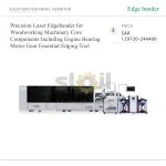 Precision Laser Edgebander for Woodworking Machinery Core Components Including Engine Bearing Motor Gear Essential Edging Tool