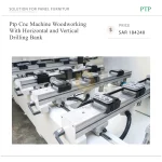 Ptp Cnc Machine Woodworking With Horizontal and Vertical Drilling Bank - Image 3