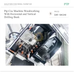 Ptp Cnc Machine Woodworking With Horizontal and Vertical Drilling Bank - Image 5