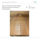 Ptp Cnc Machine Woodworking With Horizontal and Vertical Drilling Bank - Image 6
