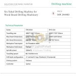 Six Sided Drilling Machine for Wood Board Drilling Machinery - Image 7