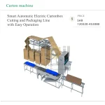 Smart Automatic Electric Paper Carton Cutting and Packaging Line with Motor Pump and Easy Operation