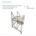 Smart Automatic Electric Paper Carton Cutting and Packaging Line with Motor Pump and Easy Operation - Image 4