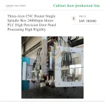EXCITECH Three-Axis CNC Router Single Spindle 9kw 24000rpm Motor PLC High Precision Door Panel Processing High Rigidity - Image 4