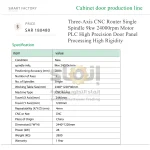 EXCITECH Three-Axis CNC Router Single Spindle 9kw 24000rpm Motor PLC High Precision Door Panel Processing High Rigidity - Image 7