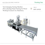 ماكينة Nesting CNC لتشغيل الألواح الخشبية، مزودة بمبدل أدوات ونظام وضع ملصقات مسبقًا، للأعمال الخشبية، من الأكثر مبيعًا حاليًا