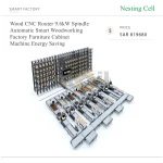 ⁦ماكينة راوتر CNC للخشب بمغزل 9.6 كيلوواط، أوتوماتيكية وموفرة للطاقة، للمصنع الذكي للأعمال الخشبية وتصنيع الأثاث والخزائن⁩ - الصورة ⁦3⁩