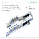 ⁦خط إنتاج راوتر CNC للأثاث الخشبي مزود بوحدة PLC وعلبة تروس لتصنيع ذكي في مجال الأعمال الخشبية⁩ - الصورة ⁦6⁩