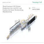 ⁦خط إنتاج راوتر CNC للأثاث الخشبي مزود بوحدة PLC وعلبة تروس لتصنيع ذكي في مجال الأعمال الخشبية⁩ - الصورة ⁦5⁩