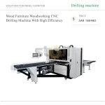 Wood Furniture Woodworking CNC Drilling Machine With High Efficiency