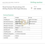 Wood Furniture Woodworking CNC Drilling Machine With High Efficiency - Image 7