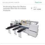 EXCITECH Woodworking Beam Saw Machine Automatic Panel Saw for Furniture Production
